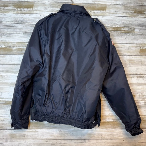 Snap n Wear Men’s Navy Blue Nylon Work Jacket Removable Vest size Medium - Picture 7 of 16